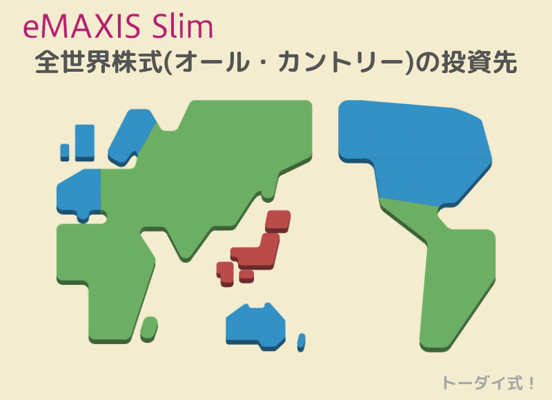 eMAXIS Slim全世界株式（オール・カントリー）は全世界に投資できる